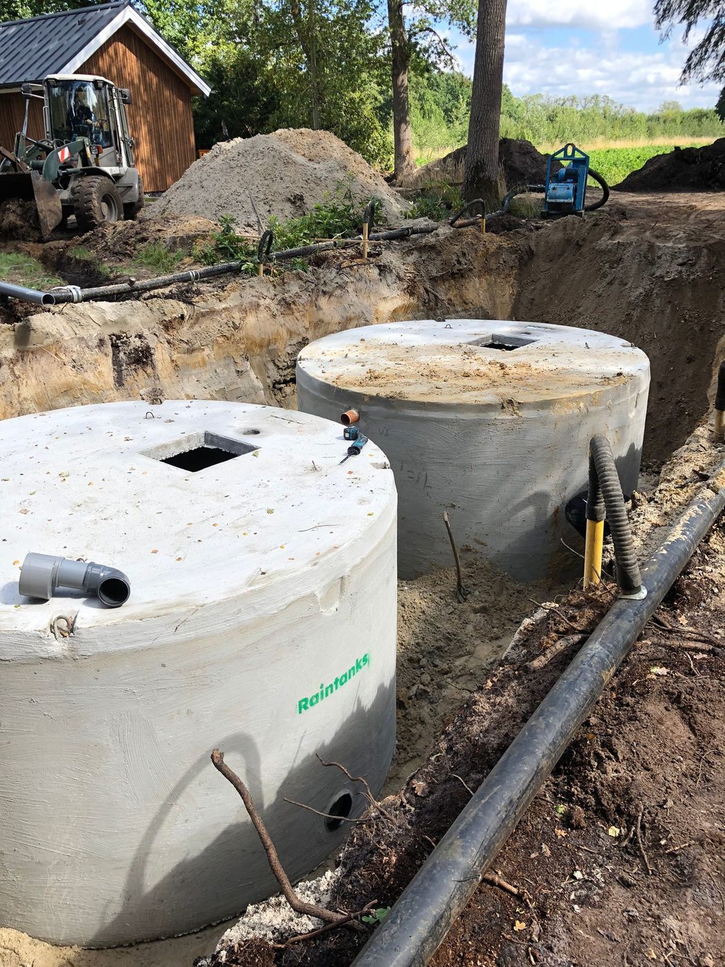 Installatie — Landheer Waterinnovatie regenwateropvang